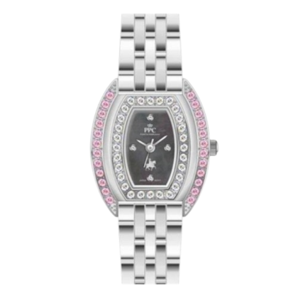 Paris Polo Club PPC-EB04-SL-PK-BK Black Dial Stainless Steel Women Watch